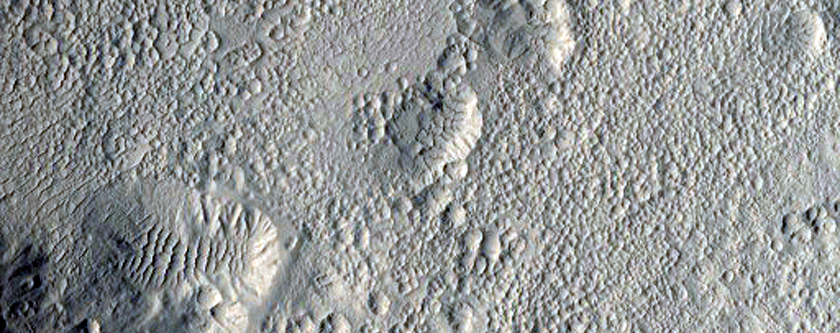 Western Half of Two-Image Mosaic of Zunil Crater 