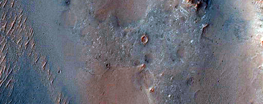 High-Angle Layers in Central Uplift of Oudemans Crater 