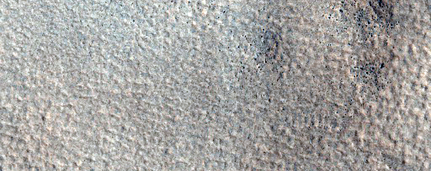 Boundary Between Rocky and Duricrust Areas 