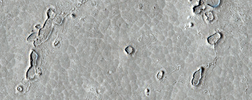 Ring and Cone Structures Plus Dunes and Other Landforms in Athabasca Valles