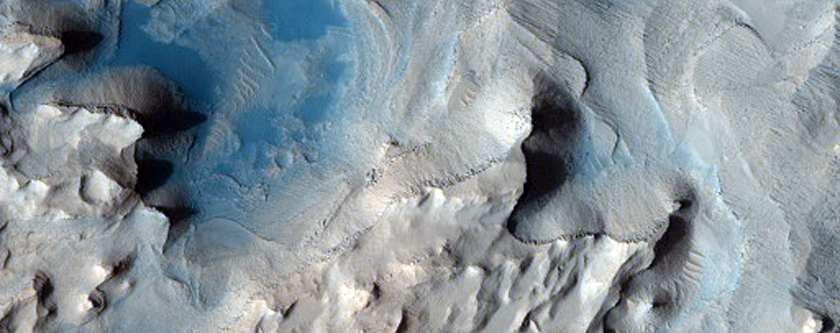 Layering in Danielson Crater 