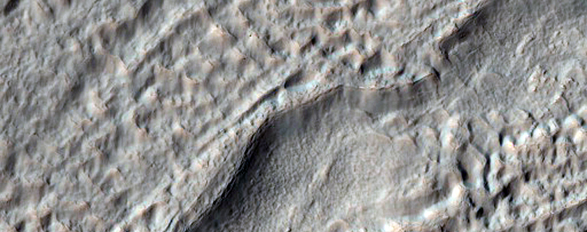 Monitoring of Volatiles and Gullies in a Crater 