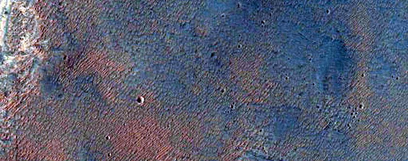 Contact Between Layering in Plains and Wallrock Near Ius Chasma 