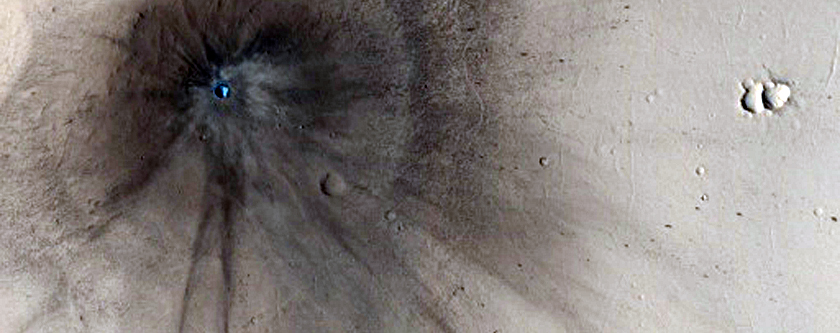 New Dark Spot Impact Crater 