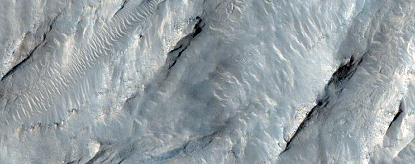 Landslides in Ophir Chasma