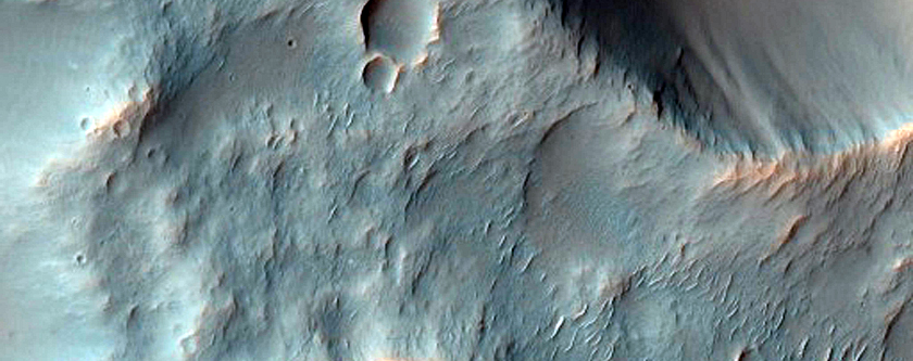 Mare Sirenum Crater Ejecta