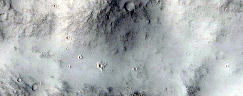 Crater Rim Near Chaotic Terrain