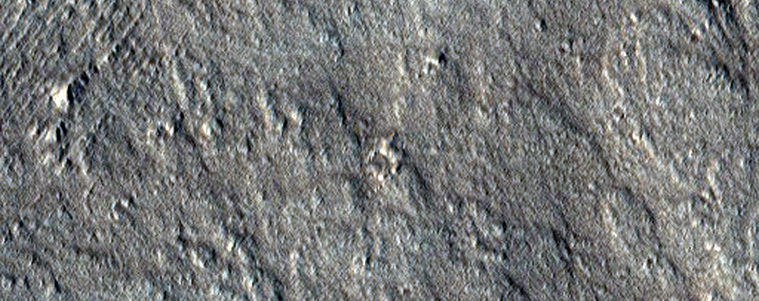 Large Lava Fan on the Northwestern Flank of Olympus Mons