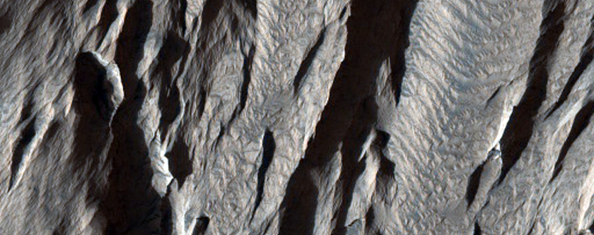 Light-Toned Deposit in Tithonium Chasma