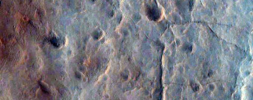 Contact Between Layers on Crater Floor