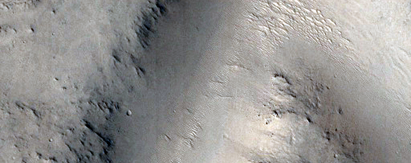 Small Valley North of Peridier Crater