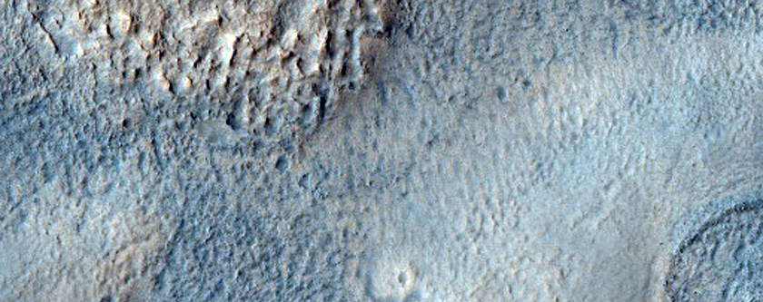 Knobs Near Arrhenius Crater