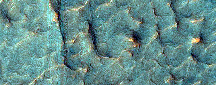 Small Alluvial Fan on Crater Floor