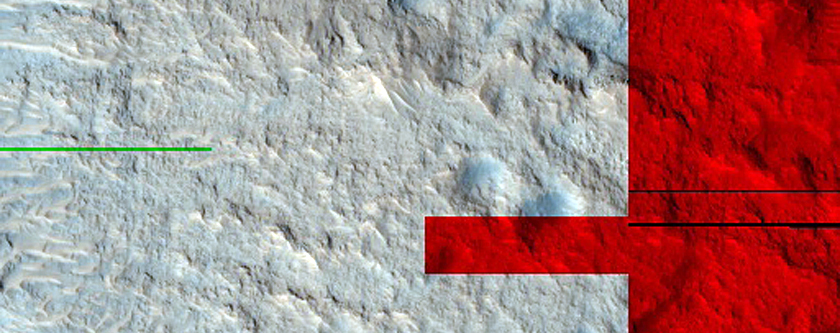 Flow Features Leaving Palos Crater
