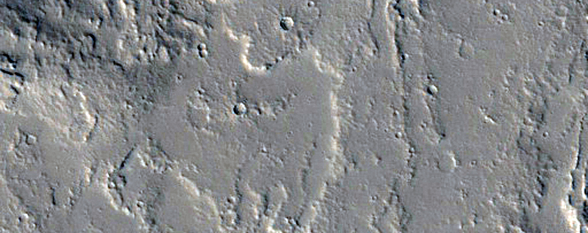 Low Shield with Radial Flows East of the Olympica Fossae