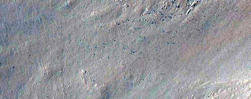 Three Gullies Previously Identified in West-Facing Wall