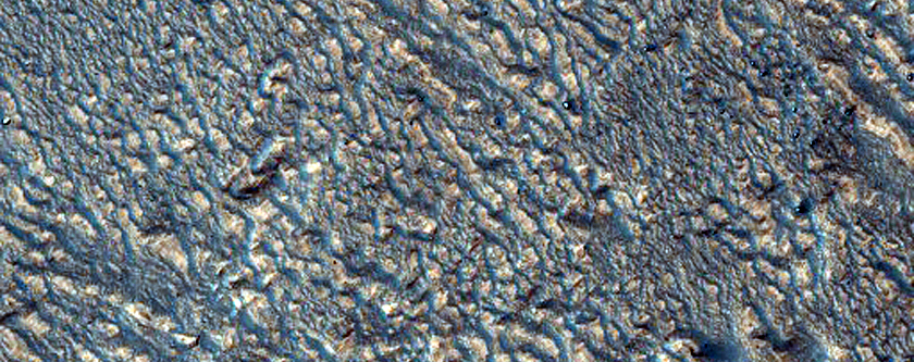 Massif with Debris Apron Near Reull Vallis