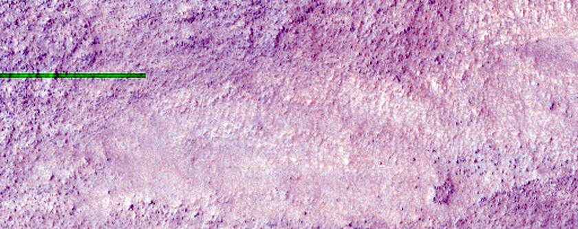 Contact Between Floor Deposits in Hellas Basin