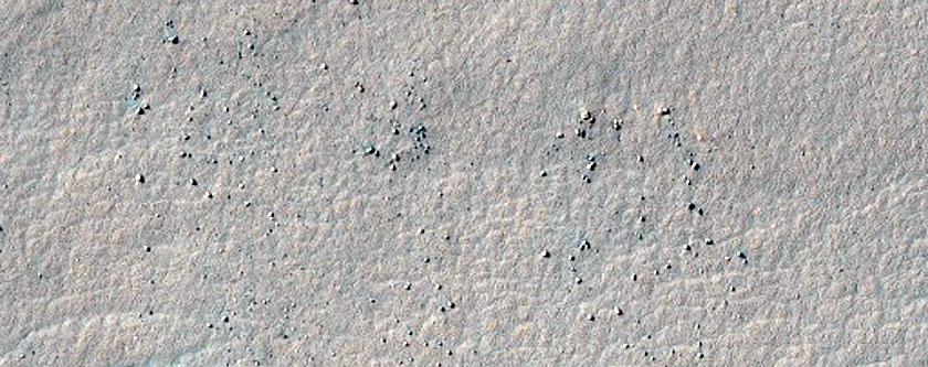 Small Crater and Intercrater Plains in Southern Aonia Terra