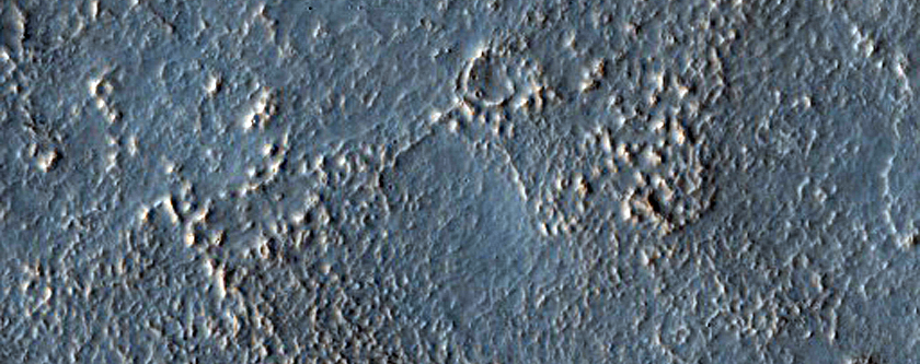 Trough and Crater and Dissected Mantle Terrain