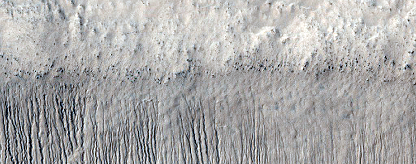 Scarp on Southern Hellas Basin Floor