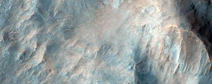 Possible Clay Deposits in Holden Crater