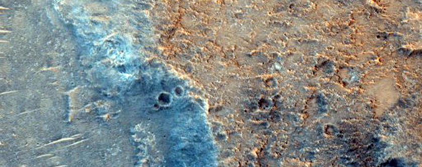 Area of Distinct Albedo and Thermal Inertia with Channels