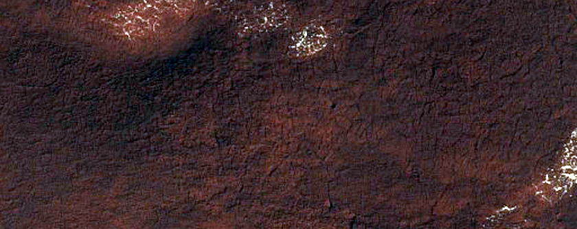 Ridged Curvilinear Mound in South Polar Region