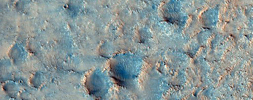 Proposed MSL Rover Landing Site Ellipse in Nili Fossae Crater