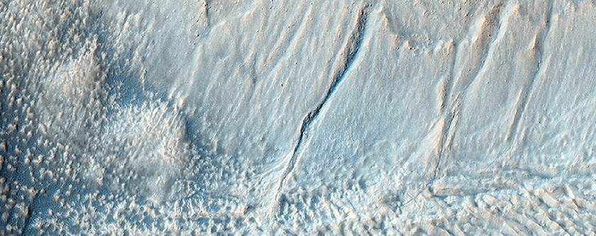 Gullies in the Central Peak of Martz Crater