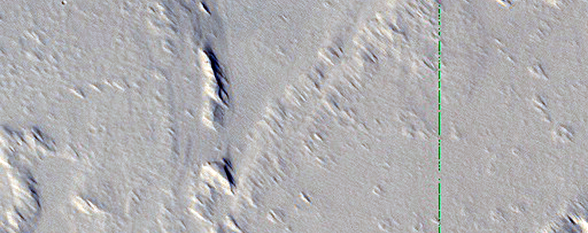 Collapse Pit Chain Near Ascraeus Mons