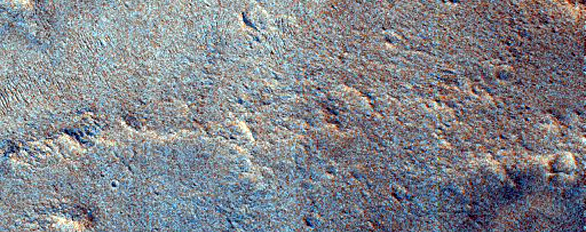 Channels in Xanthe Terra South of Da Vinci Crater