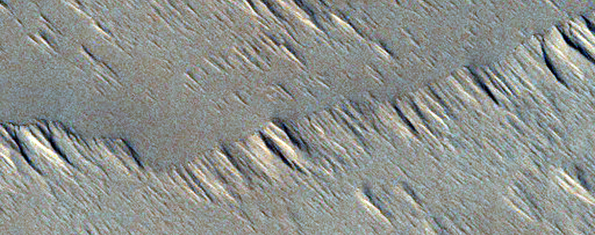 Proximal Section of A Long Lava Flow Near Ascraeus Mons