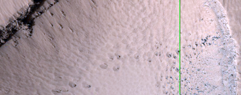 Pit Crater Chain in Southwest Pavonis Mons