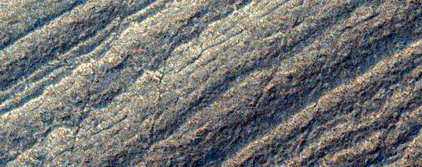 Basal Scarp of South Polar Layered Deposits