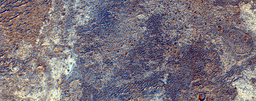 Light-Toned Layering along Plains Southwest of Melas Chasma