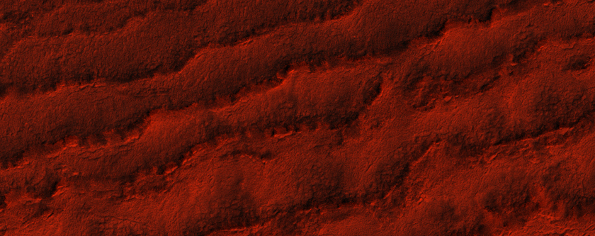 Outcrops of Layers in the South Polar Layered Deposits