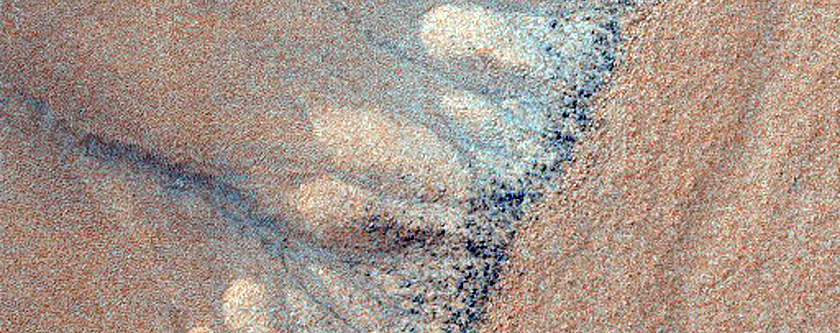 Gullies Previously Seen and Fully Described in MOC Image M04-01142