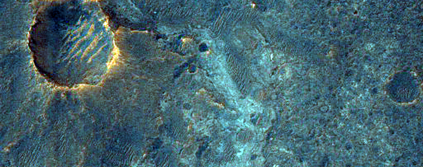 Light-Toned Outcrops in the Plains between Melas and Candor Chasma