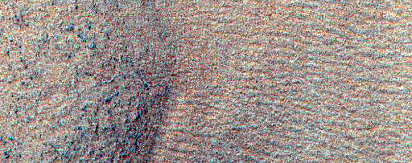 Search for Large-Scale Gullies Like Those in Hirise Image AEB_000001_0150