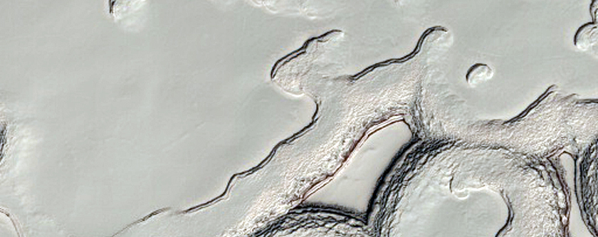 Surface of South Polar Residual Ice
