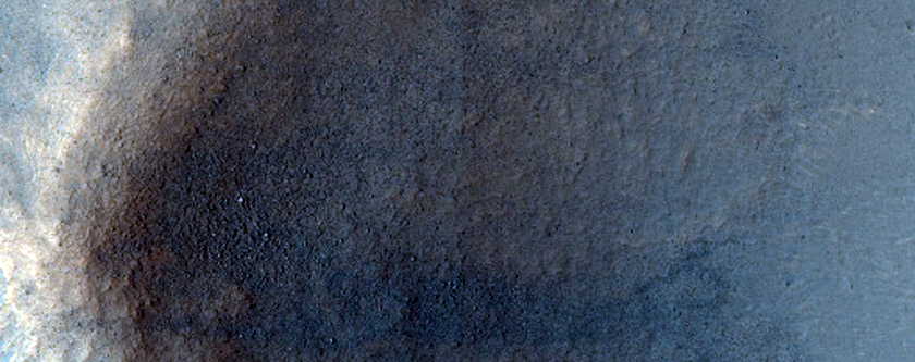 Small Fresh Crater with Asymmetric Ejecta