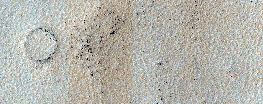 Dark Filamentary Streak in Noachis Region