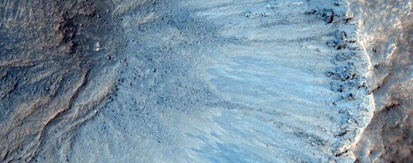 Fresh 1-Kilometer Diameter Crater