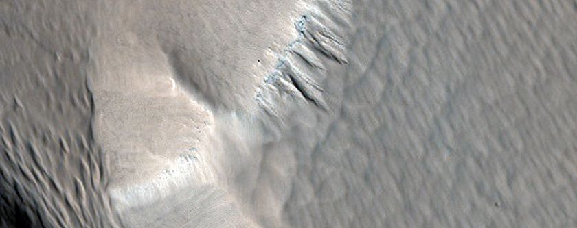 Pits in Southwest Pavonis Mons