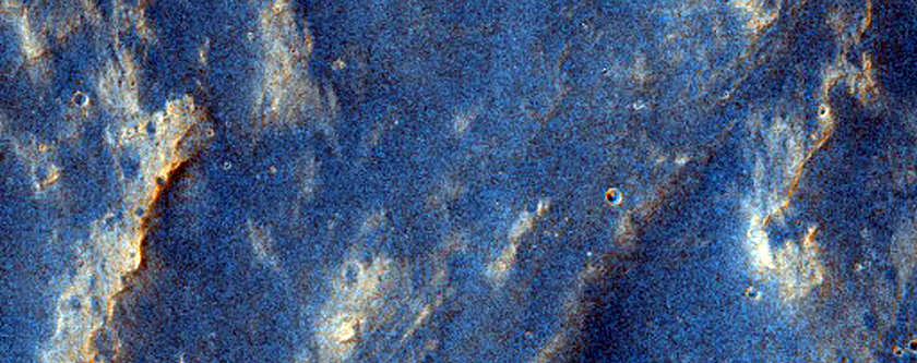 Alluvial Fan in Crater As Seen in MOC Image S04-00396