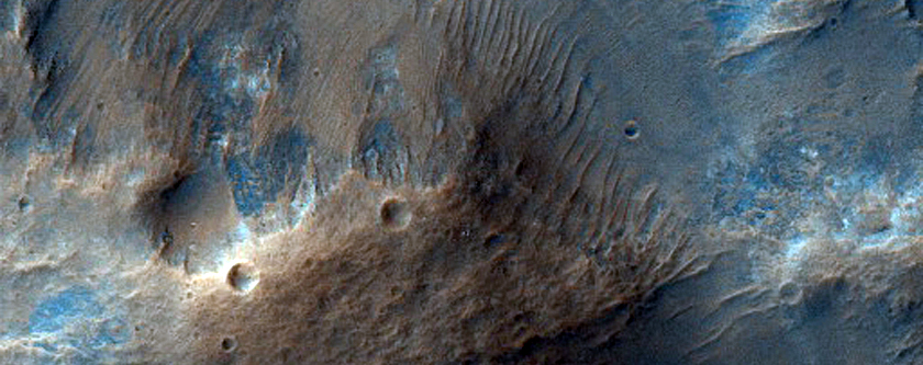 Region with Many Exposed Layers and Possible Tilted Layers