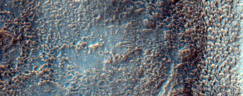 Cover Gullies Previously Identified in South-Facing Wall of Crater