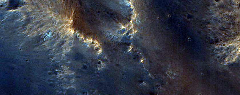 Tyrrhena Region Crater Floors and Ejecta