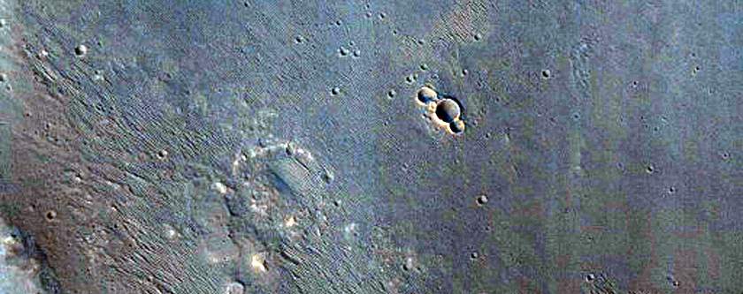 Area in North Melas Chasma Interpreted from MGS TES to Have Hematite